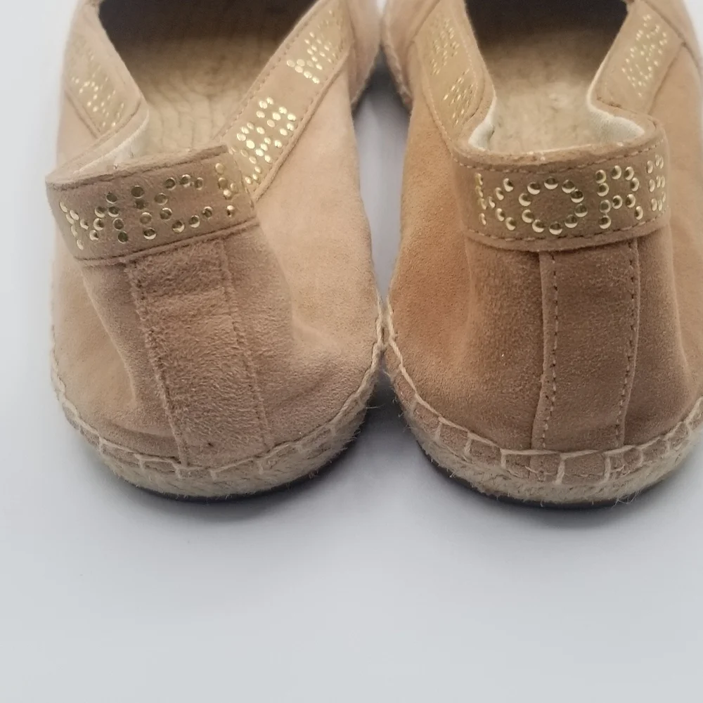 MICHAEL MICHAEL KORS Suede Rhinestone Embellished Espadrille
